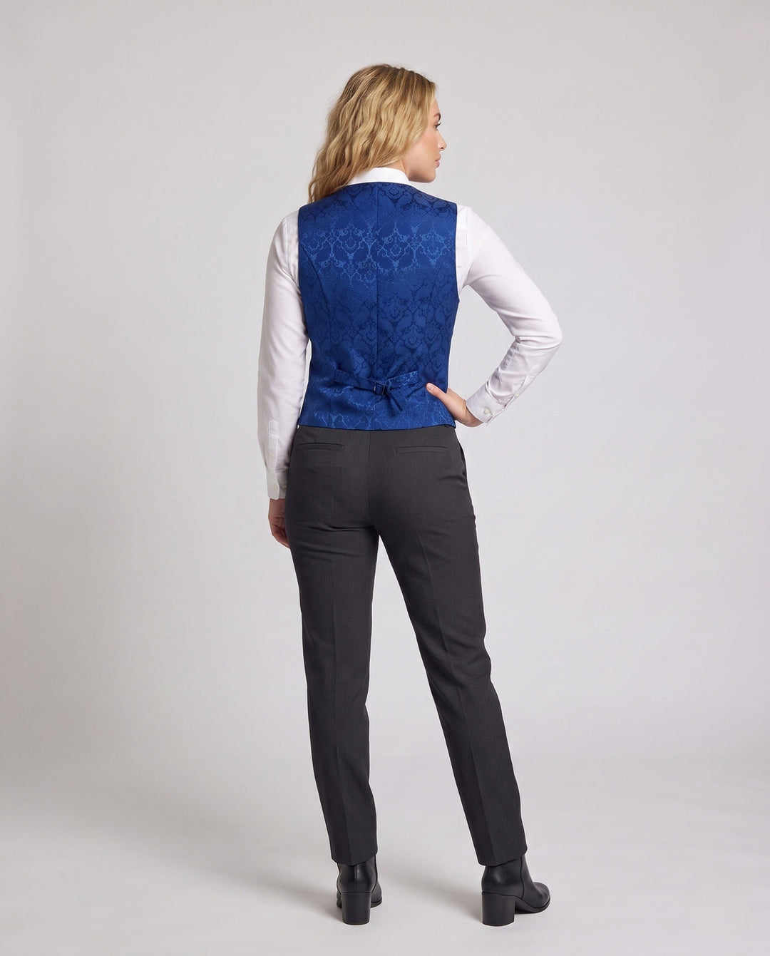 Damska elegancka Lace kamizelka z Decorative guzikami Lumaza