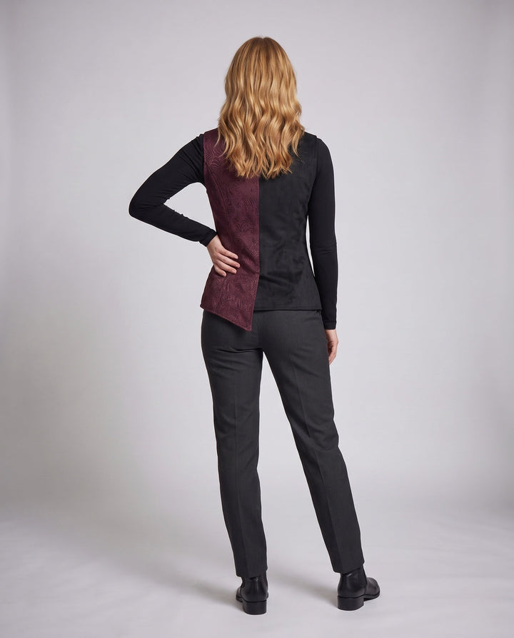 Damska elegancka kamizelka z Elaborate Embroidery Lumaza