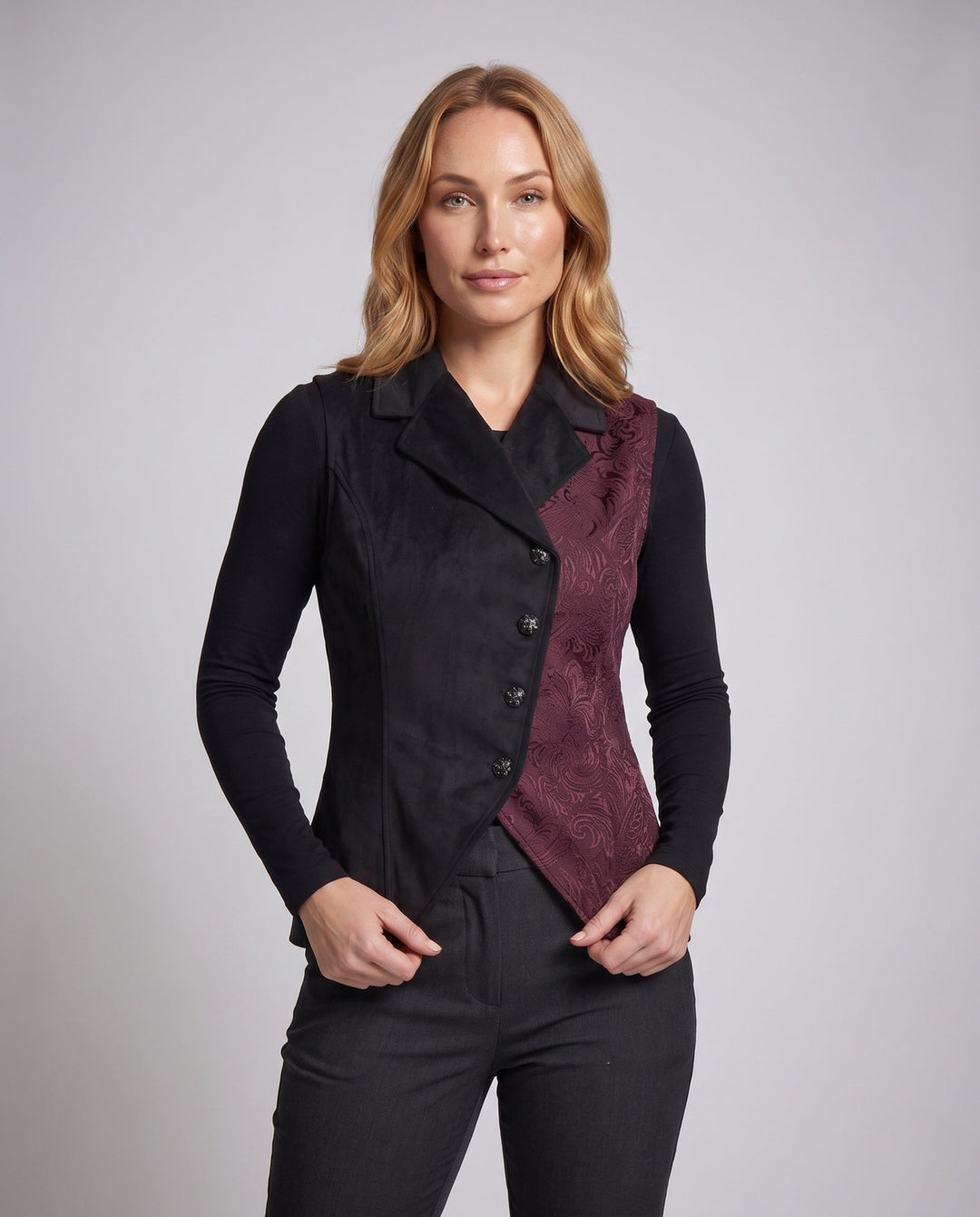 Damska elegancka kamizelka z Elaborate Embroidery Lumaza