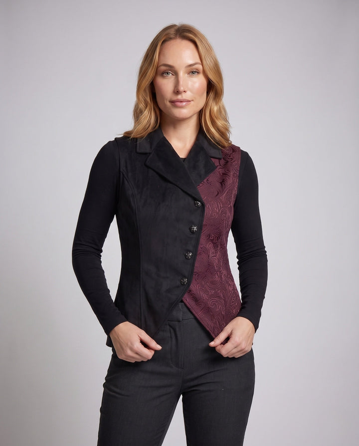Damska elegancka kamizelka z Elaborate Embroidery Lumaza