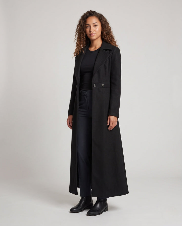 Damska elegancka i Stylish Maxi płaszcz Lumaza