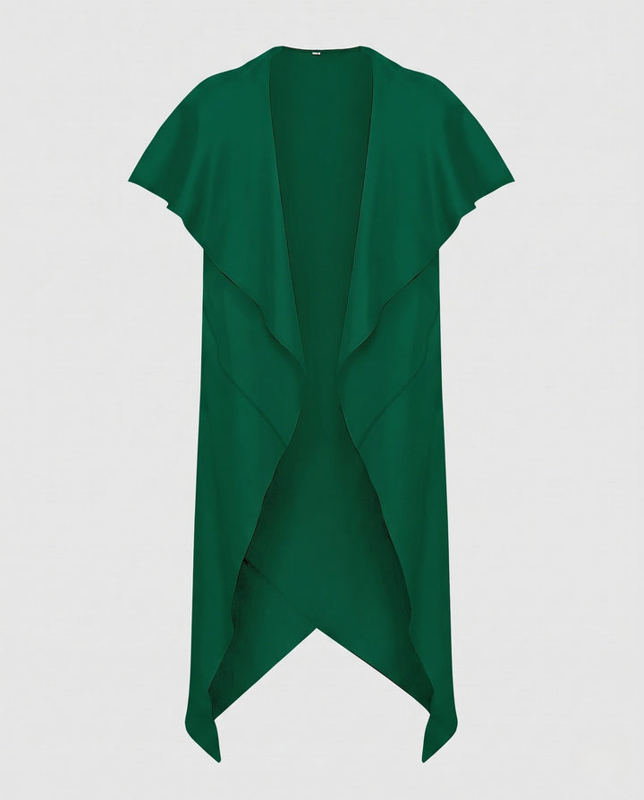 Damska elegancka kopertowa cloak made of flowing fabric Lumaza