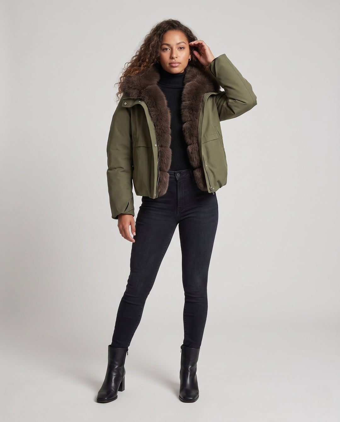 Parka Damska Stylowa Casualowa Elegancka