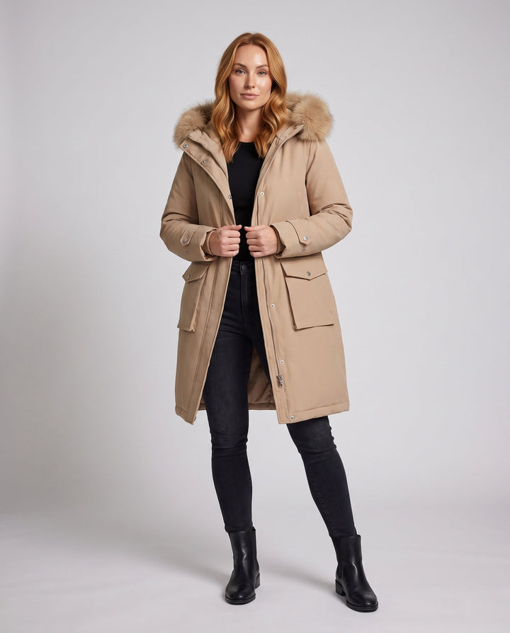 Parka Damska Stylowa Elegancka Lekka