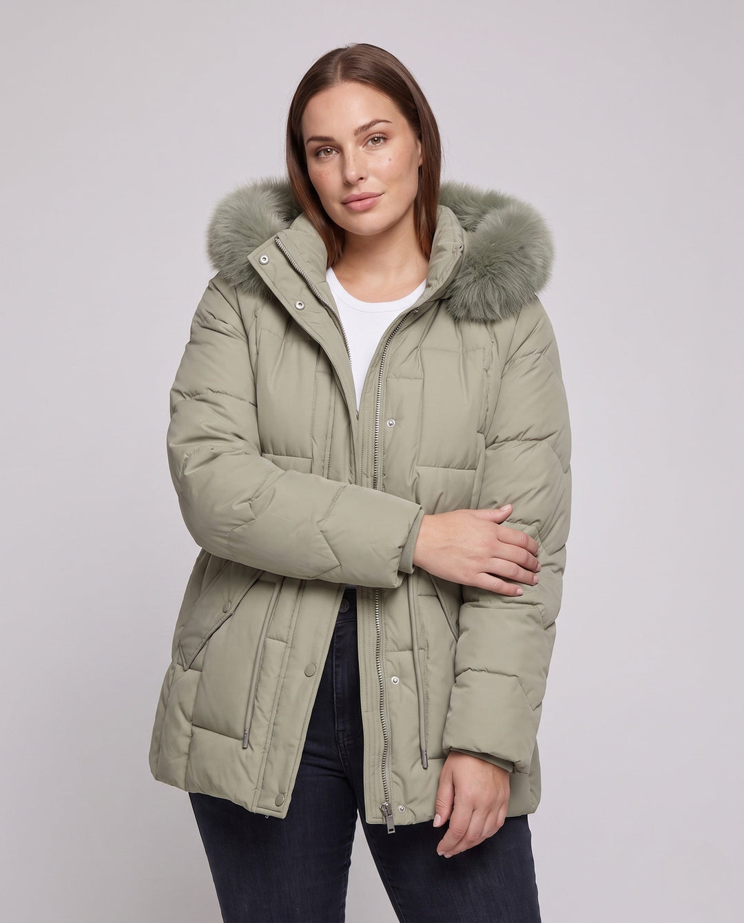 Parka Damska Stylowa Elegancka Nowoczesna