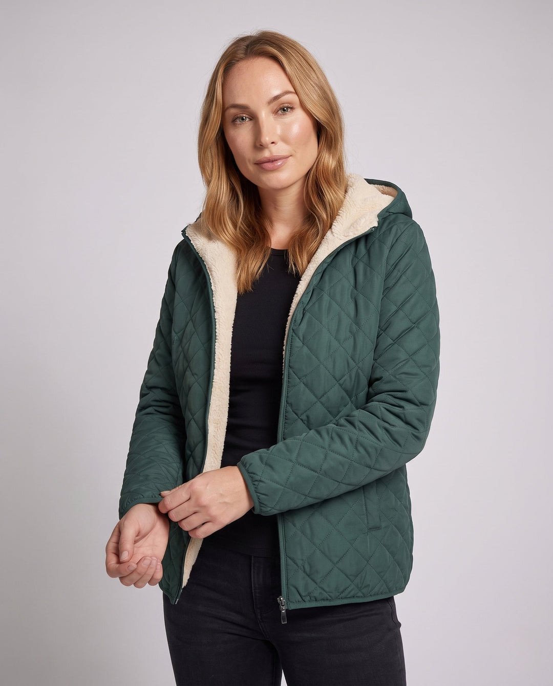 Kurtka pikowana damska oddychająca lekka ocieplana