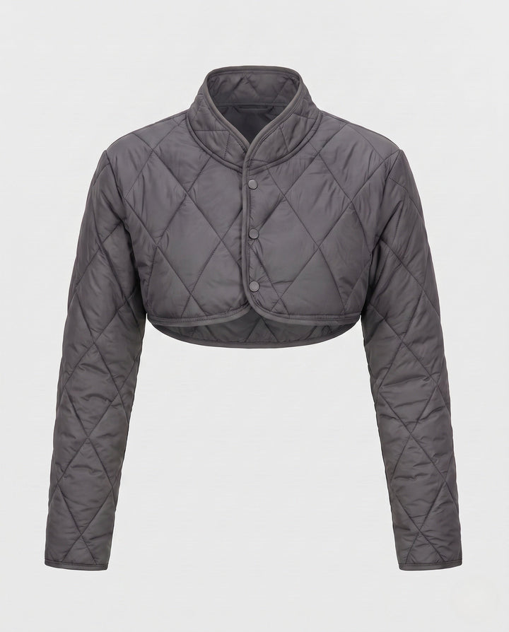 Kurtka Pikowana Damska Stylowa Casualowa Elegancka