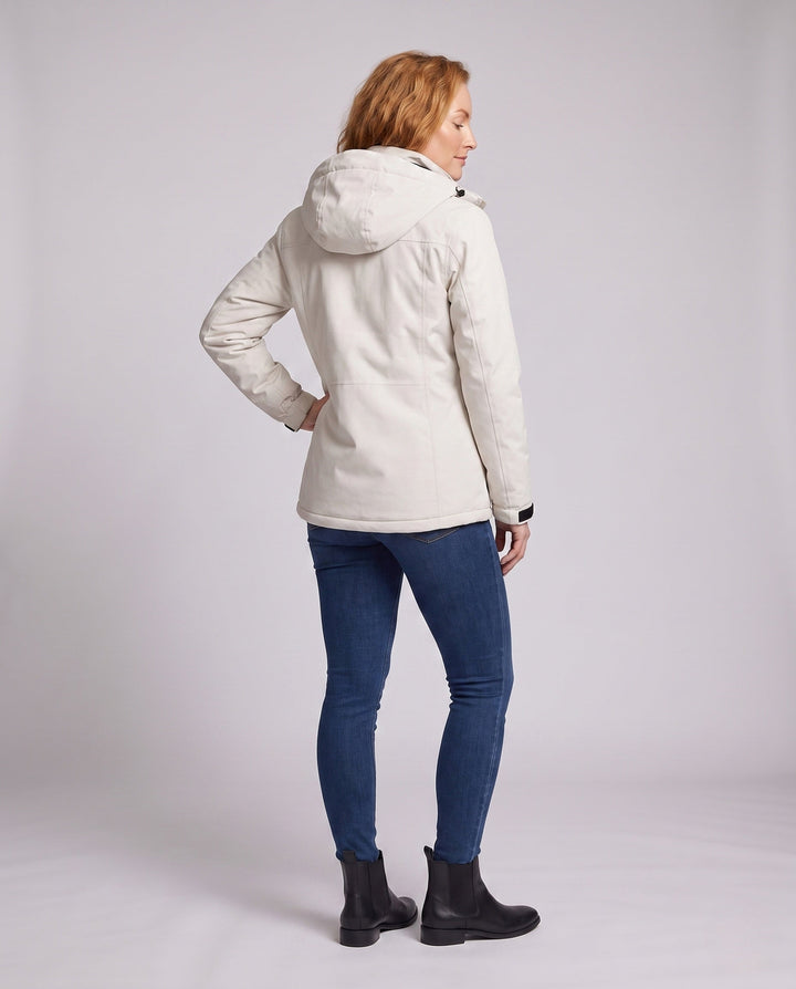 Damska versatile z kapturem parka z warming polarowa lining i wodoodporna surface Lumaza