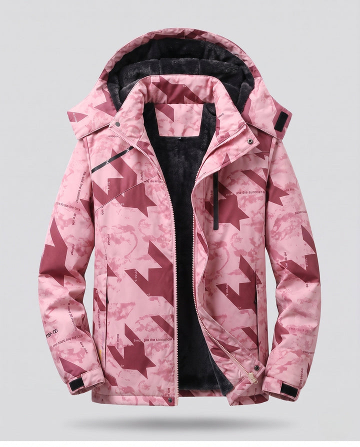 Damska Versatile z kapturem Parka z Warming polarowa Lining i wodoodporna Surface Lumaza