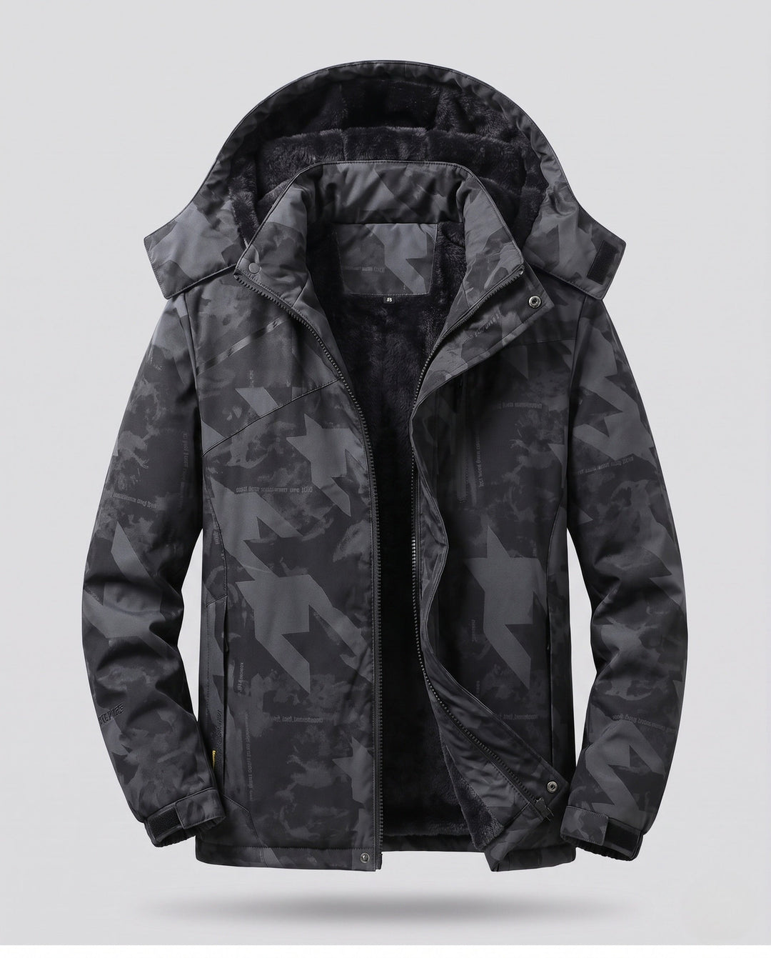 Damska versatile z kapturem parka z warming polarowa lining i wodoodporna surface Lumaza