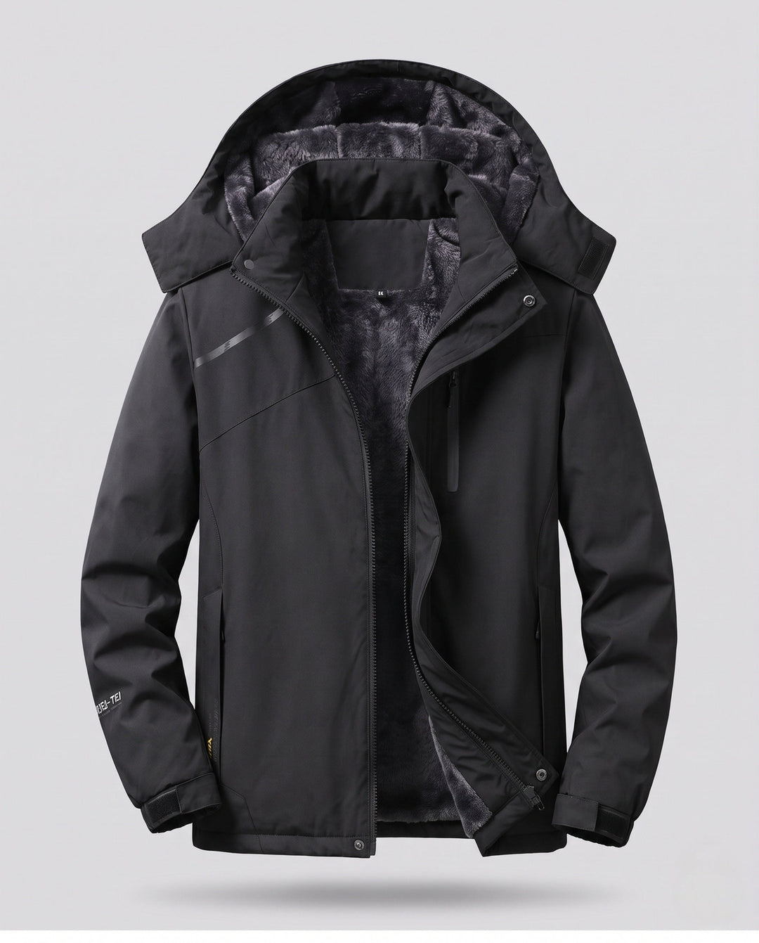 Damska versatile z kapturem parka z warming polarowa lining i wodoodporna surface Lumaza