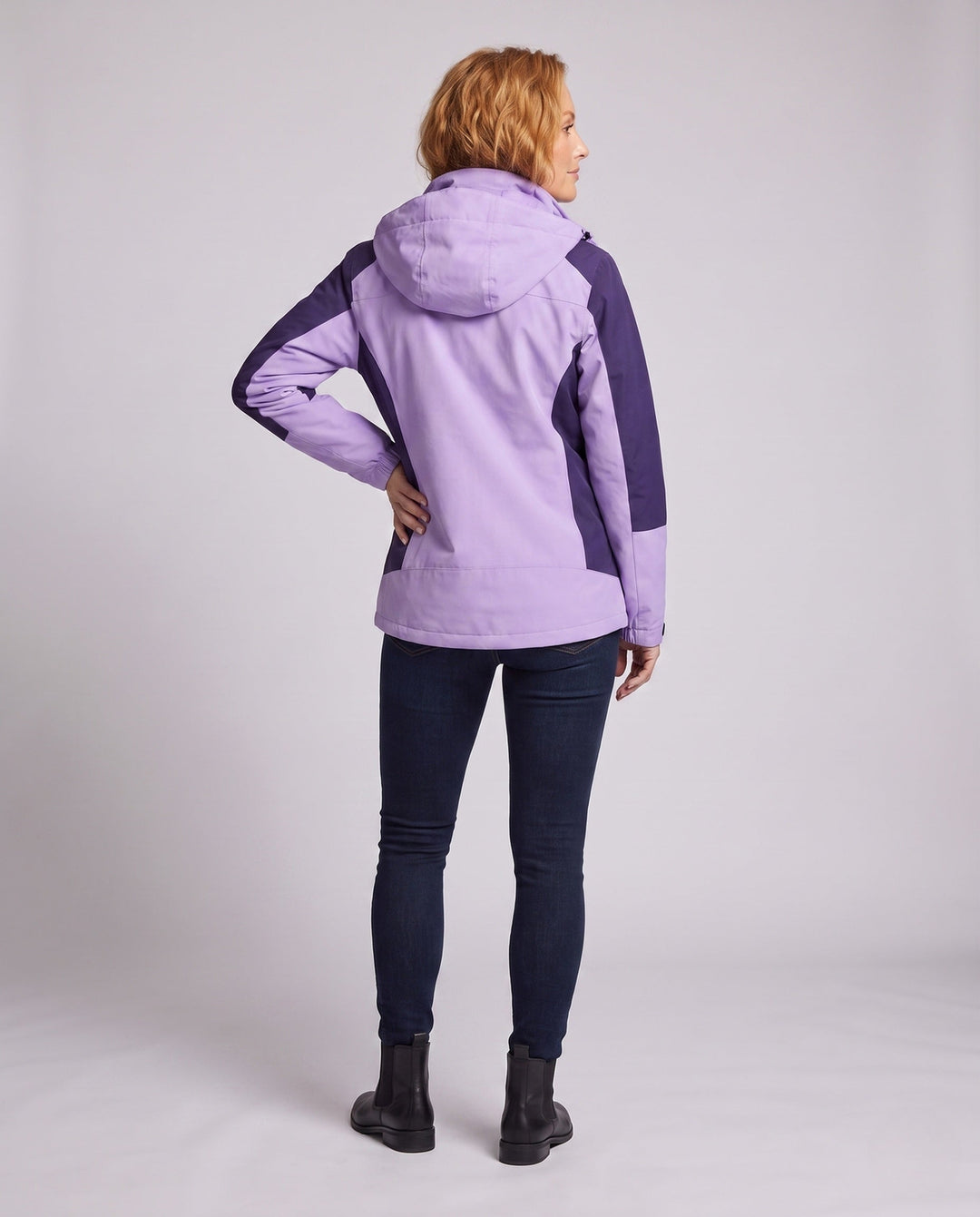 Damska two-layer softshellowa parka z warming polarowa inner lining i regulowanym hood Lumaza