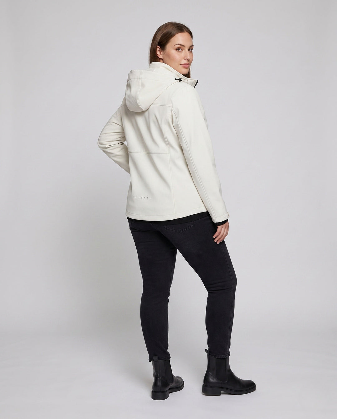Damska two-layer softshellowa kurtka z removable polarowa inner layer i regulowanym hood Lumaza