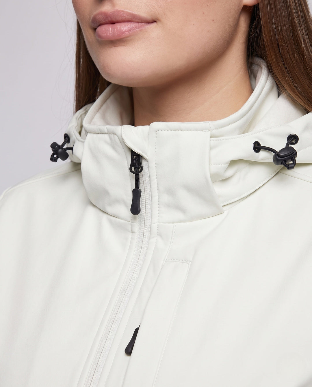 Damska two-layer softshellowa kurtka z removable polarowa inner layer i regulowanym hood Lumaza