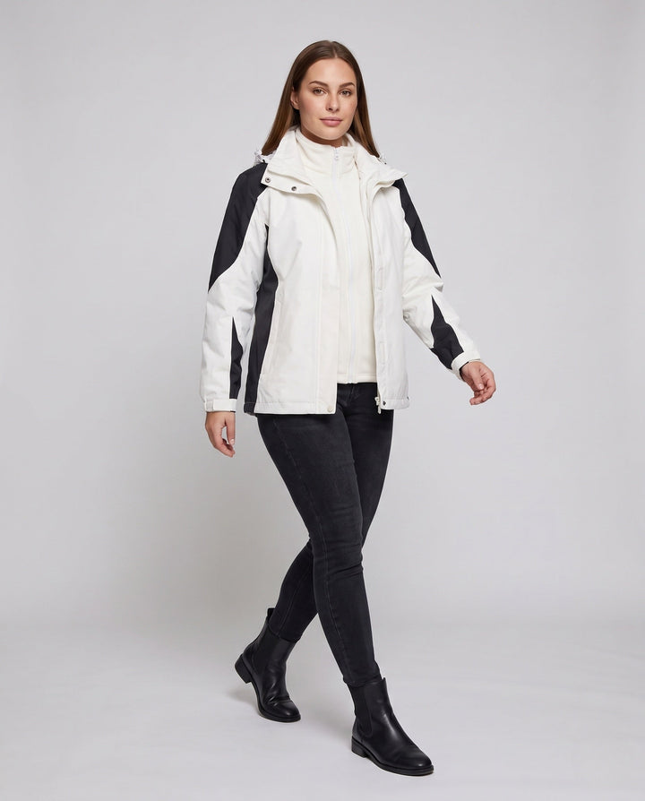 Damska two-piece softshellowa rain kurtka z removable polarowa inner kurtka Lumaza