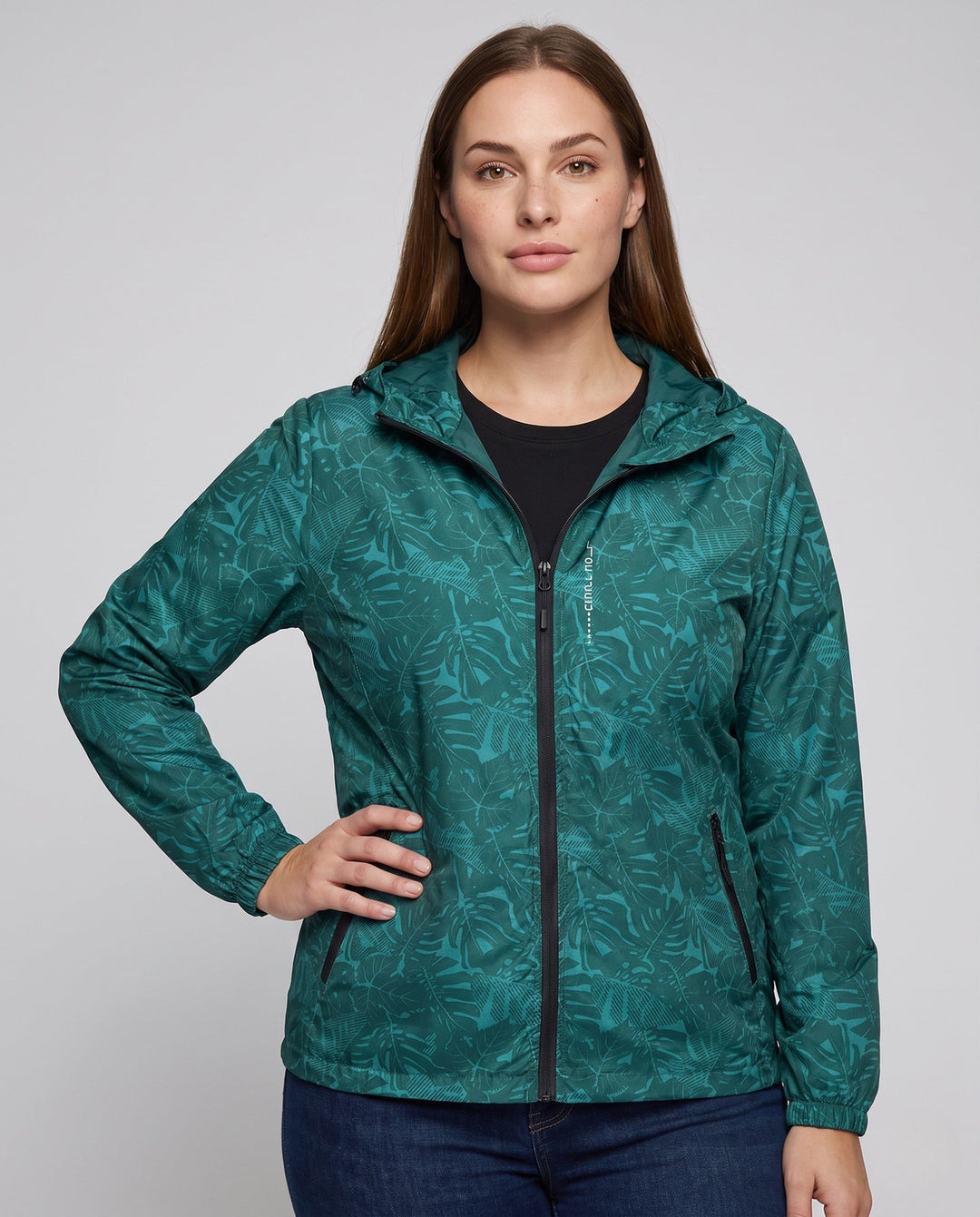 Damska Light Rain kurtka z kapturem i Reflective Accents Lumaza