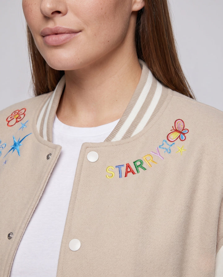 Damska Stylish College kurtka z Unique Embroideries Lumaza