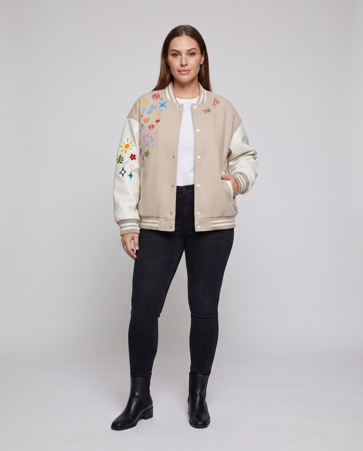 Damska Stylish College kurtka z Unique Embroideries Lumaza