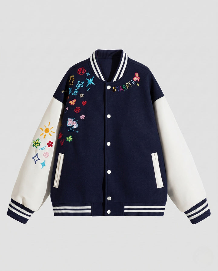 Damska Stylish College kurtka z Unique Embroideries Lumaza