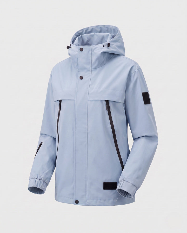 Damska transitional kurtka z kieszeniami i hood Lumaza