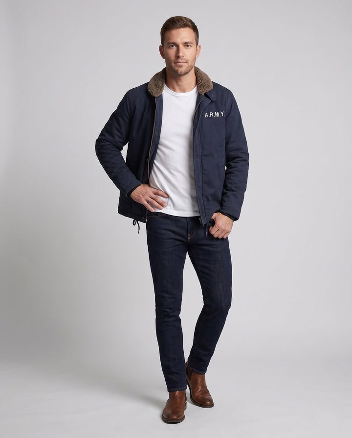 Męski Stylowy Transitional Kurtka z Podszewka