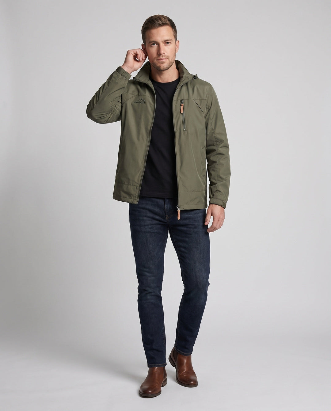 Męski Technical Windbreaker Kurtka