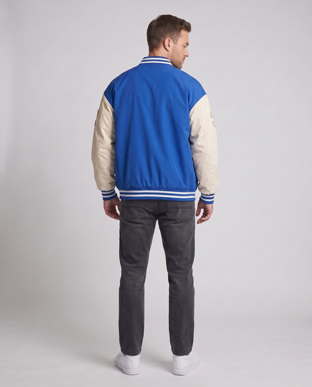 Męski Trendy Varsity Kurtka