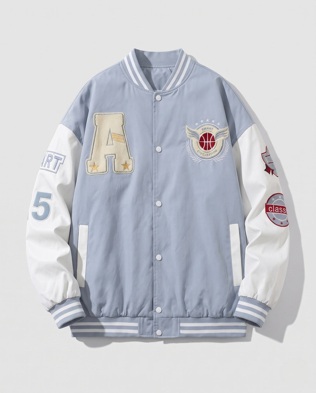 Męski Trendy Varsity Kurtka