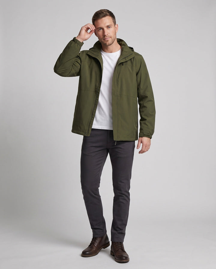 Unisex funkcjonalna kurtka z regulowanym Hood Lumaza