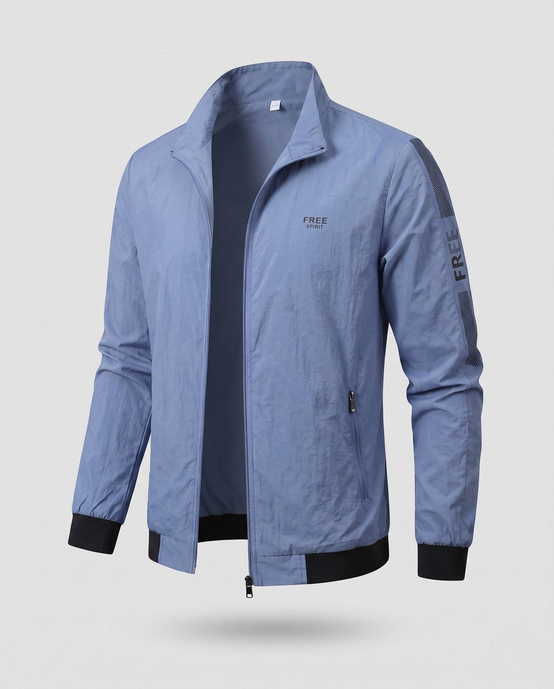 Męski Lekki Windbreaker Kurtka z Zamek
