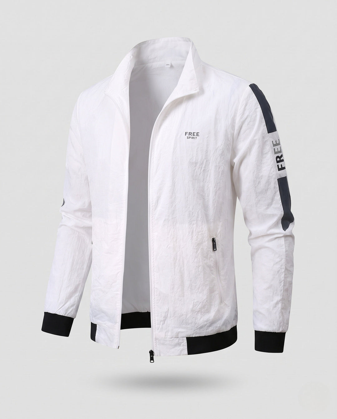 Męski Lekki Windbreaker Kurtka z Zamek