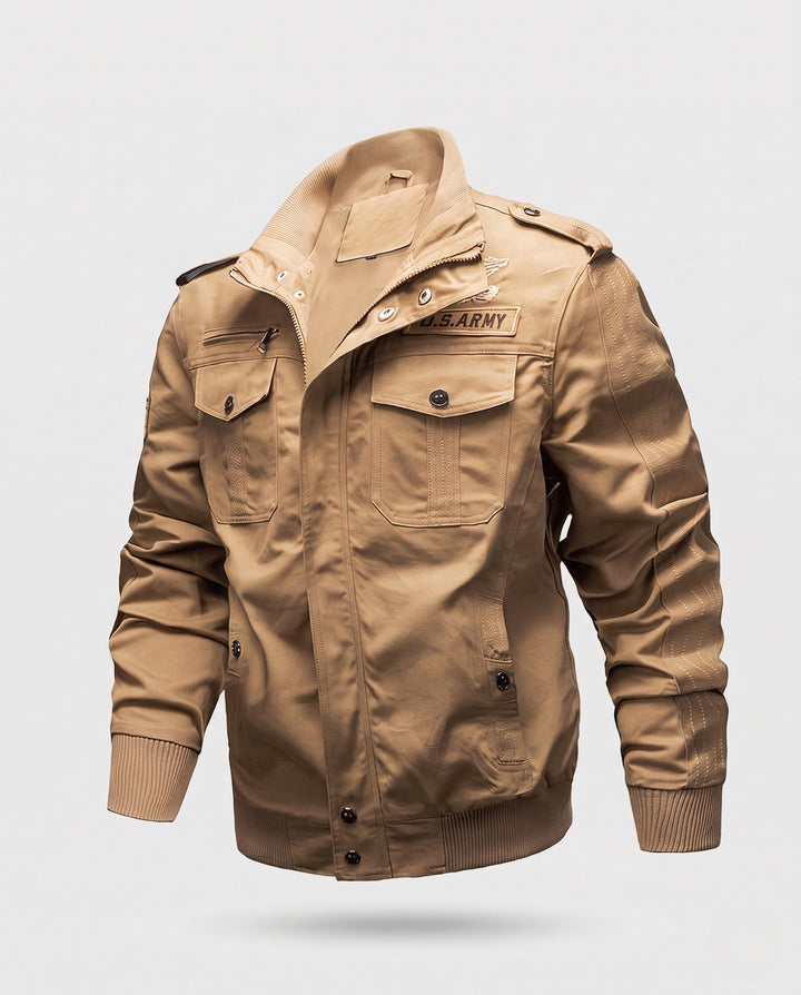 Męski Military-Inspired Utility Kurtka