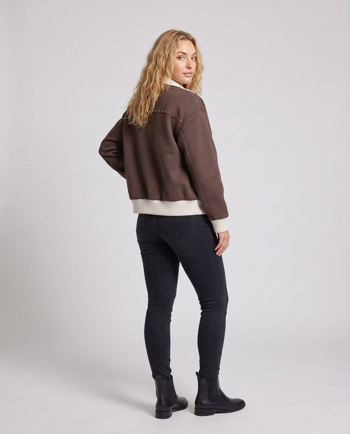 Damska Fashionable Transitional kurtka z ze stójką Lumaza