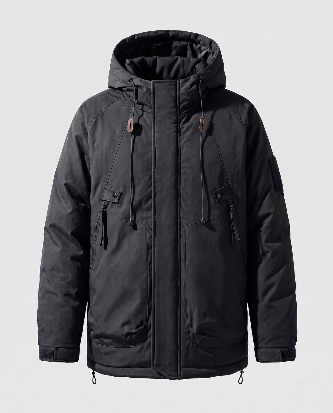 Męska Technical kapturemed parka z Extended Back, termiczny Quiltwg &amp; Multi-funkcja kieszeniami