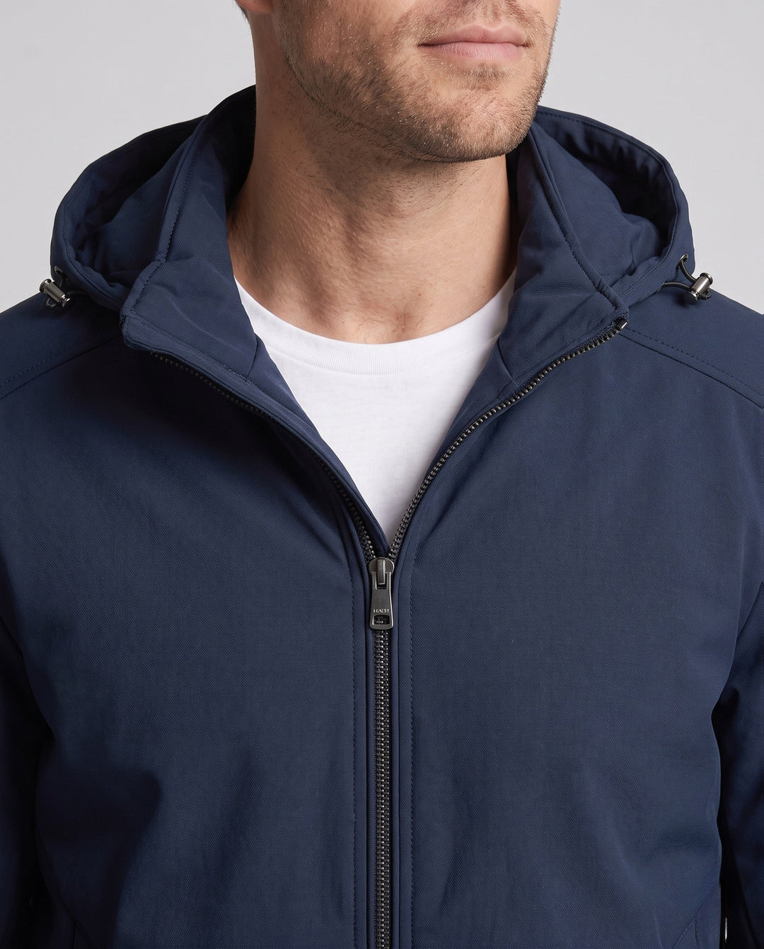 Mężczyźni Water-repellent Softshell Transitional Kurtka z Pikowany Termiczny Wewnętrzny Podszewka i Kaptur