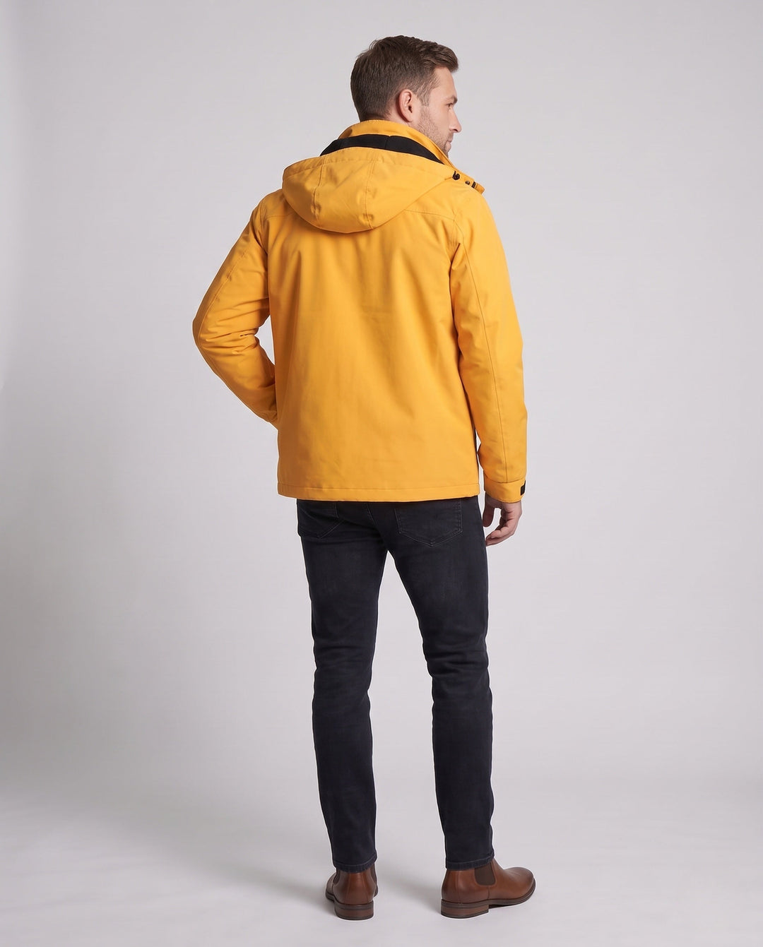 Męska wodoodporny Two-w-One kurtka outdoorowa z Removable fleece wner kurtka, kapturem &amp; Multifunctional kieszeniami