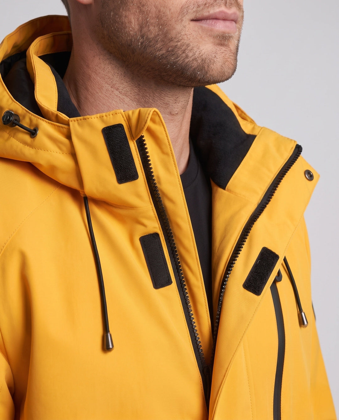 Męska wodoodporny Two-w-One kurtka outdoorowa z Removable fleece wner kurtka, kapturem &amp; Multifunctional kieszeniami