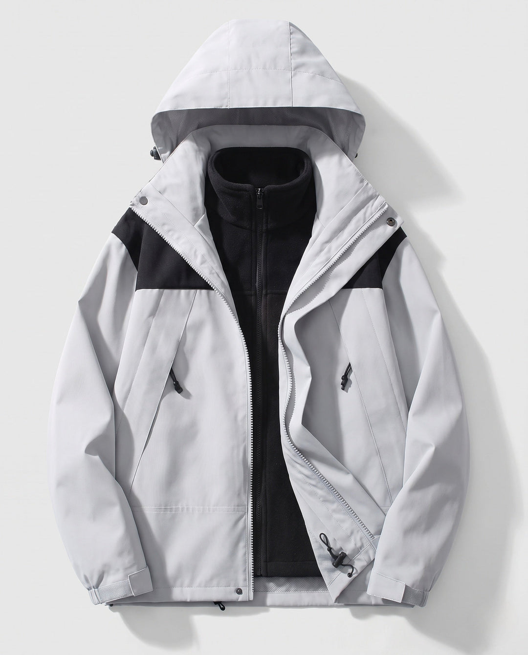 Herren Zweilagige Softshell‑Allwetterjacke mit herausnehmbarer Polar‑Innenjacke