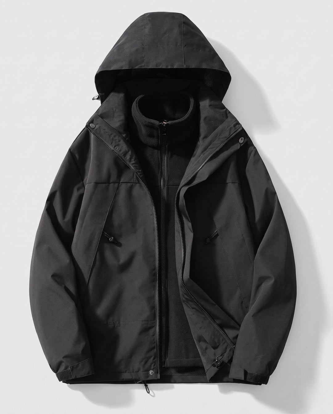 Herren Zweilagige Softshell‑Allwetterjacke mit herausnehmbarer Polar‑Innenjacke