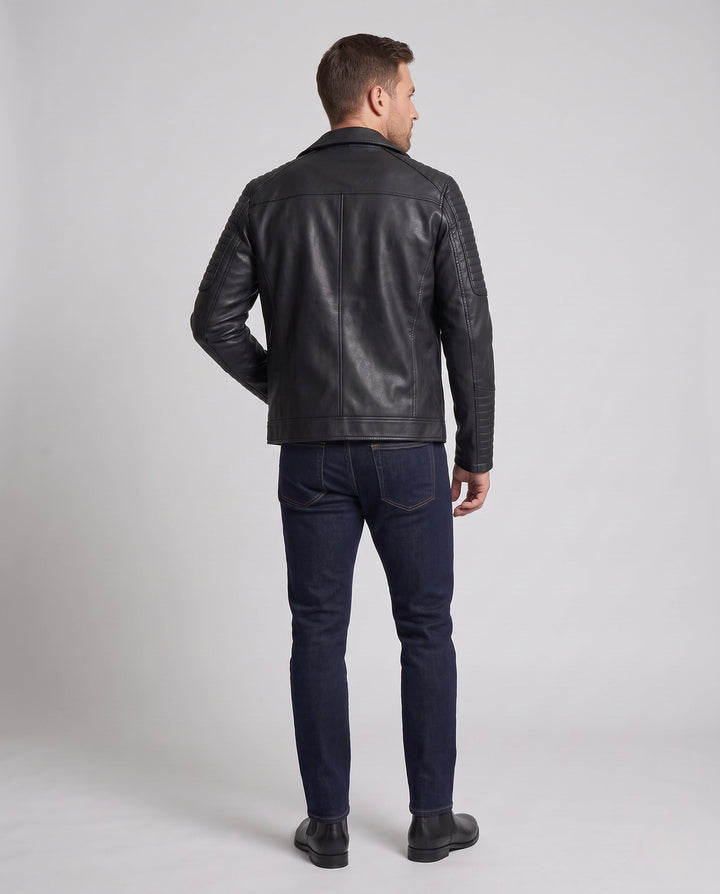 Męski Fashion Biker Kurtka