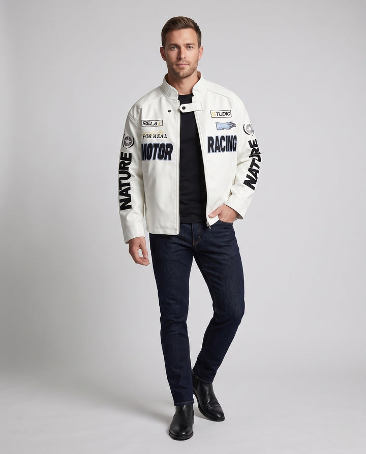 Męski Fashion Racing Kurtka