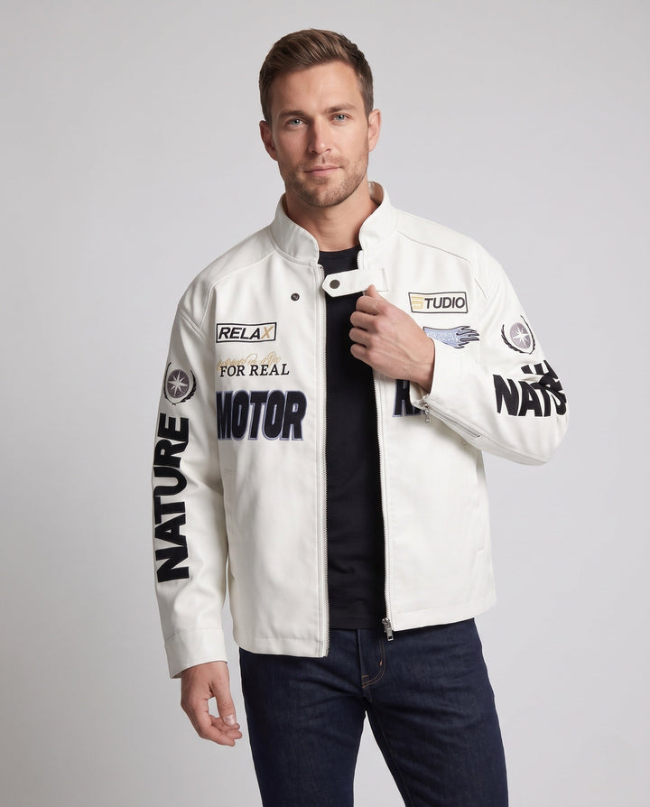 Męski Fashion Racing Kurtka