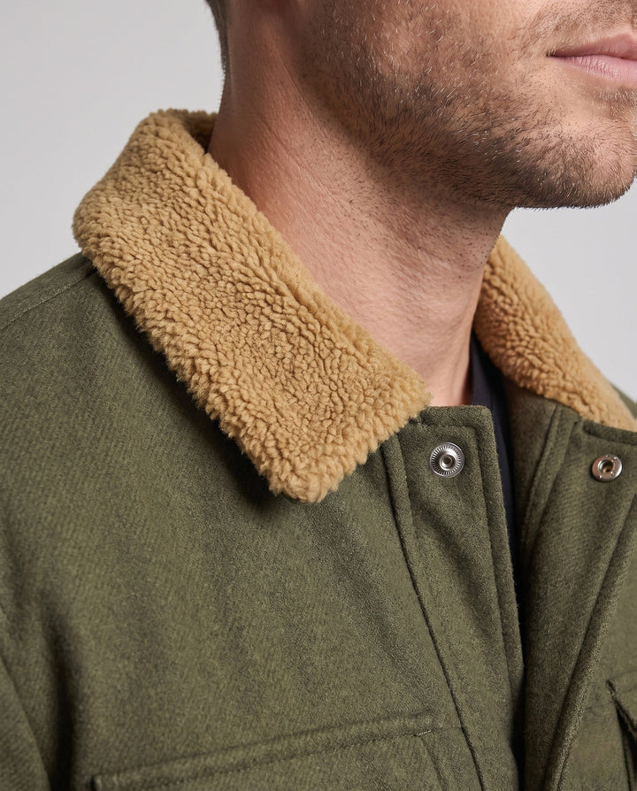 Męski Stylowy Transitional Kurtka z Polar teddy Wewnętrzny Podszewka