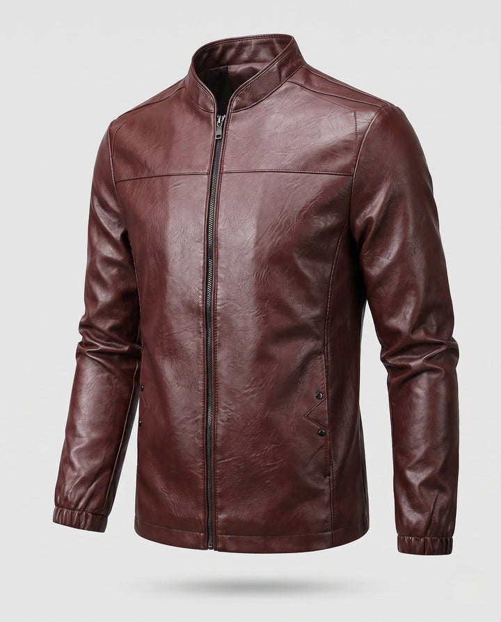 Męski Fashion Skóra Kurtka