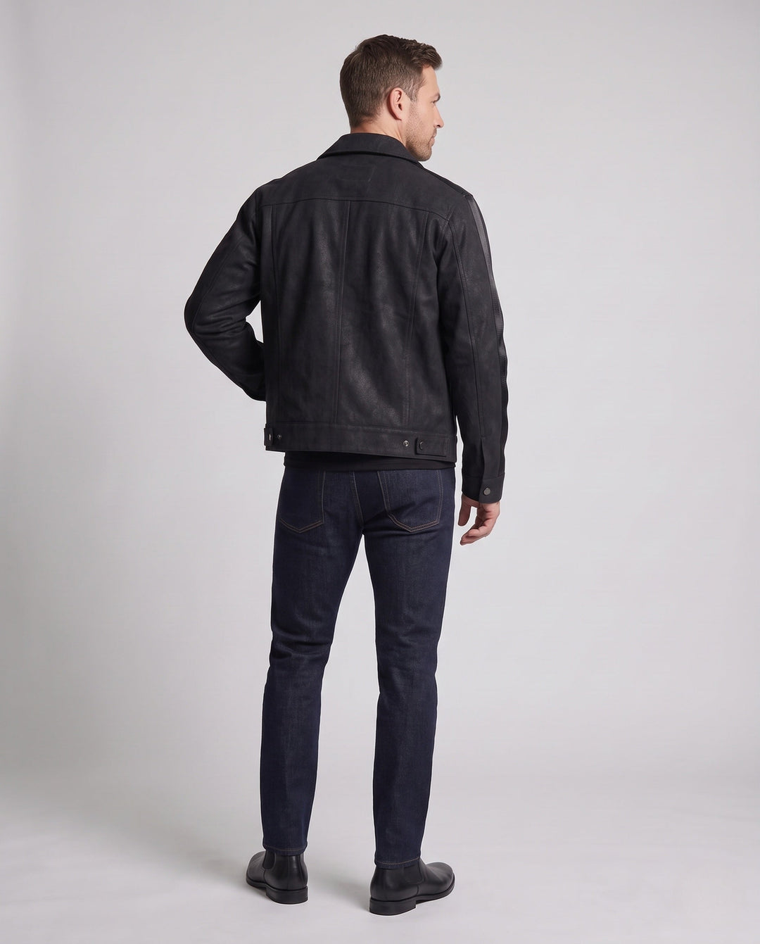 Męski Miejski Oversized Denim Kurtka