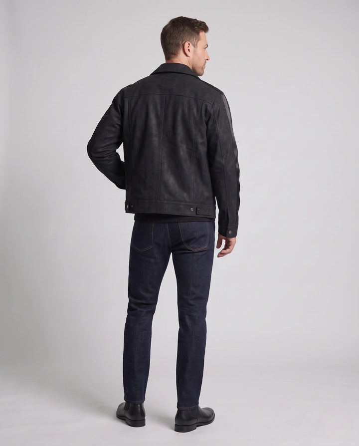 Męski Miejski Oversized Denim Kurtka