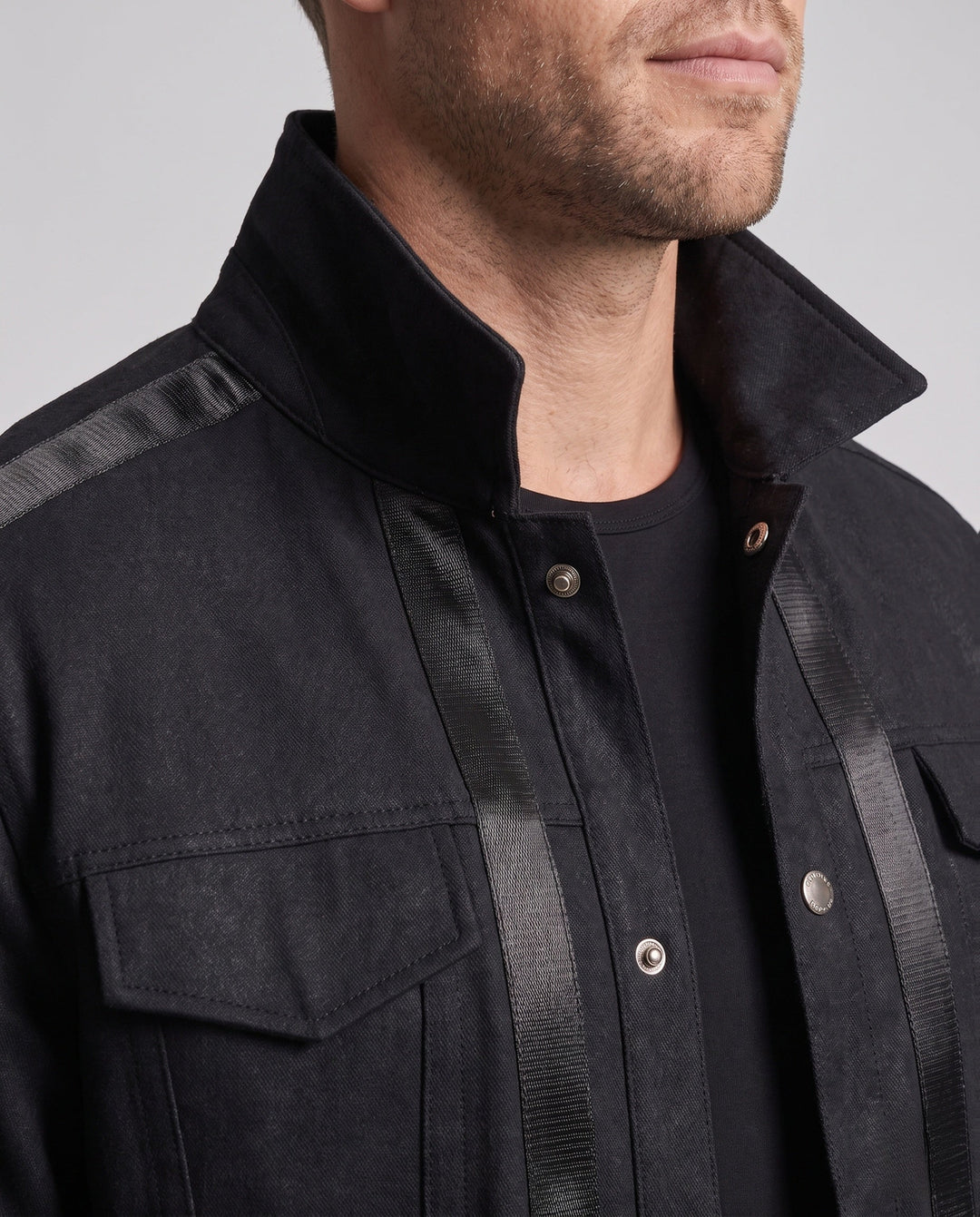Męski Miejski Oversized Denim Kurtka
