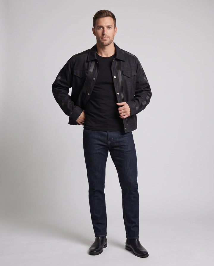 Męski Miejski Oversized Denim Kurtka