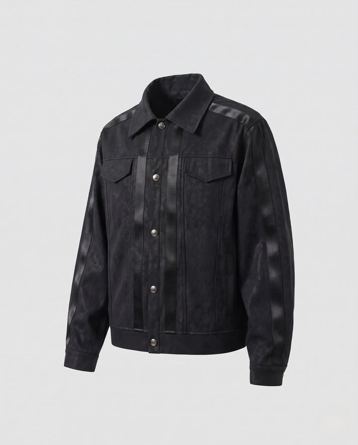 Męski Miejski Oversized Denim Kurtka