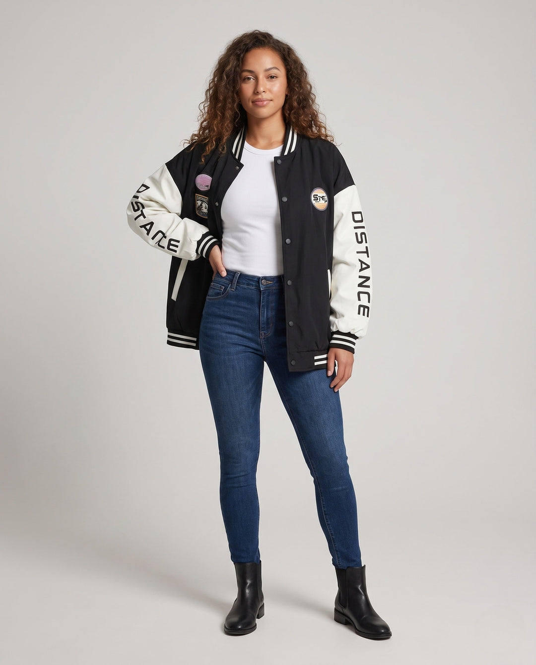 Unisex Stylish oversize College kurtka Lumaza